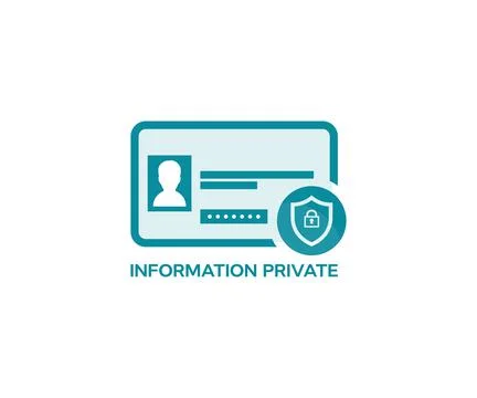 Cyber security threat, id information vector design and illustration. Illustrazione stock
