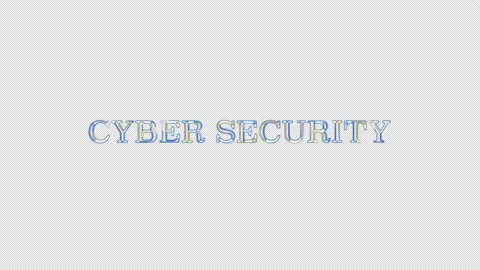 CYBER SECURITY TYPOGRAPHY ANIMATION Stock-Footage 171014801