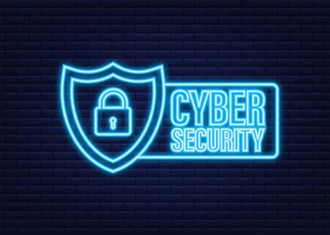 Cyber security vector logo with shield and check mark. Security shield concept イラスト素材