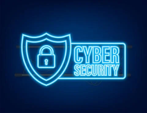 Cyber security vector logo with shield and check mark. Security shield concept 스톡 일러스트