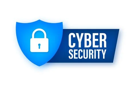 Cyber security vector logo with shield and check mark. Security shield concept 스톡 일러스트