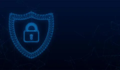 Cyber security vector logo with shield and check mark. Security shield concept イラスト素材