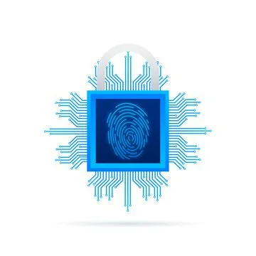 Cyber security vector logo with shield and check mark. Security shield concept Illustrazione stock