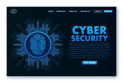 Cyber security vector logo with shield and check mark. Security shield concept Stock Illustration