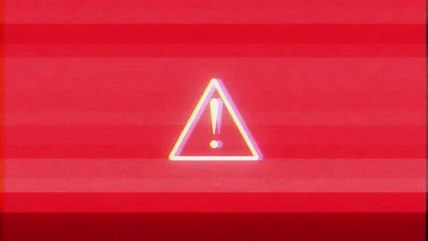 Cyber Security Warning Error Alert Background Stock Footage 341346768