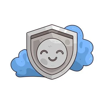 Cyber Shield illustration Stock Illustration