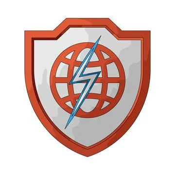 Cyber Shield illustration Stock Illustration