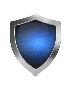 Cyber shield protection Illustrazione stock