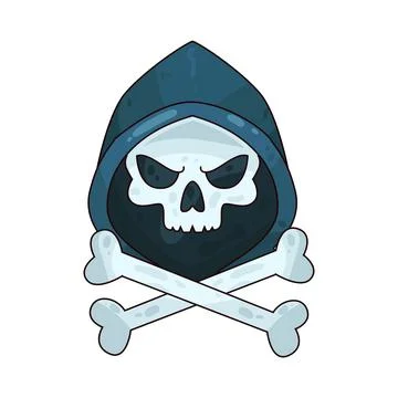 Cyber Skull illustration イラスト素材