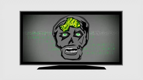 Cyber Skull zombie (tv) Stock Footage 288613973