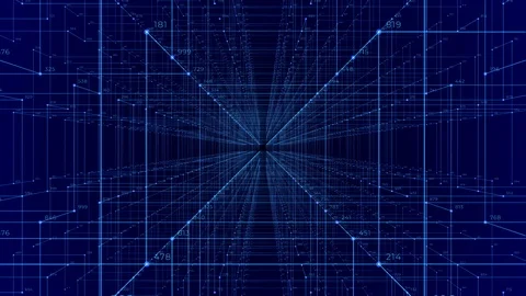 Cyber Space Report Technology Information New Background Stock-Footage 123225678