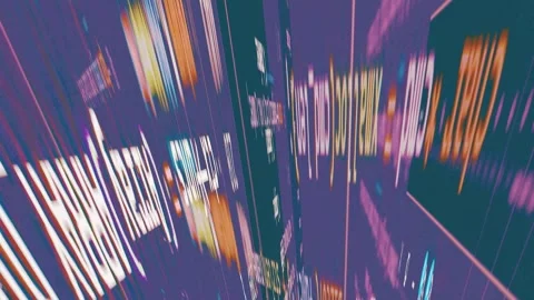 Cyber speed coding language, matrix mainframe animation, sourcecode 3d render Stock Footage 306998665