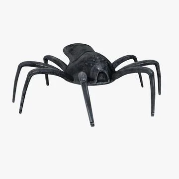 Cyber Spider Game Ready 3D Model