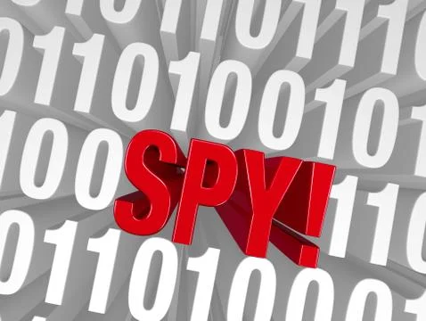 Cyber spy! Stock Illustration