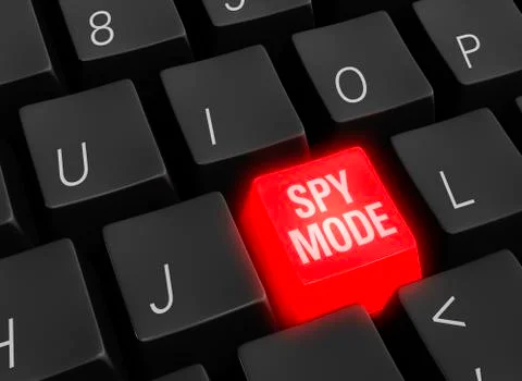 Cyber spy mode on Stock-Illustration