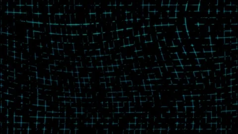 Cyber structural network grids expand bright technical coordinate line metr.. Stock Footage 340998493