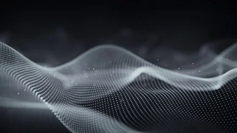 Cyber surface waving seamless loop closeup animation with DOF 4k (4096x2304) Stock Footage