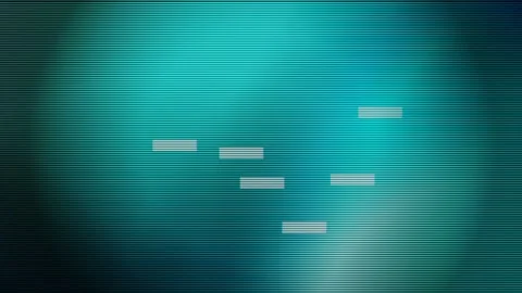 Cyber Teal Abstract Glitch Background with Digital Scan Lines Video stock 337279770