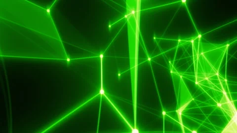 Cyber tech animation background, evolution of triangular biology structure Stock Footage 201490626