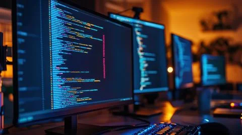 Cyber Tech Computer Background Stock Photos