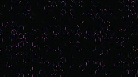 Cyber technology background featuring digital hexagonal matrix interface 4k. 스톡 동영상 336956970
