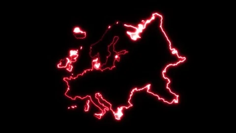 Cyber technology Britain map animation isolated on black background Stock Footage 321478471