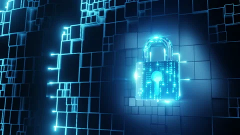 Cyber technology security, network protection Stock Footage 233714517