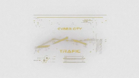 Cyber Technology Wall Hologram Motion Background 库存影片 337694848