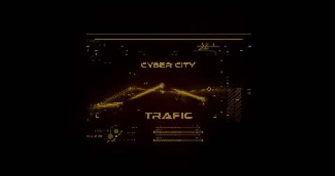 Cyber Technology Wall Hologram Motion Background 스톡 동영상 337701667