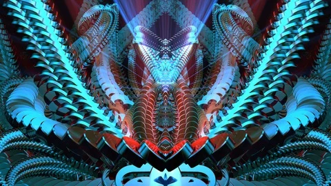 Cyber Tentacles VJ 4K Loop Stock Footage 106337484