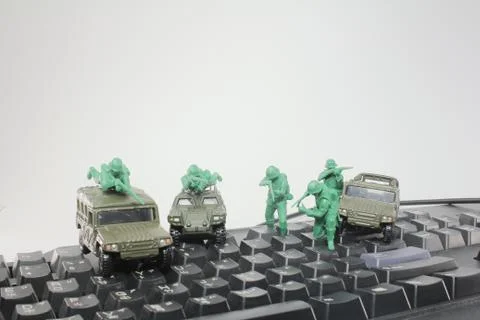Cyber terrorism concept computer bomb 스톡 사진