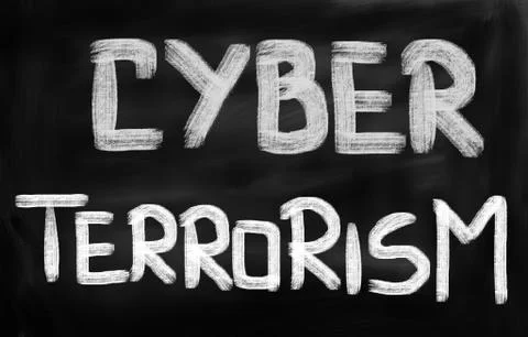 Cyber terrorism concept Stock Illustration