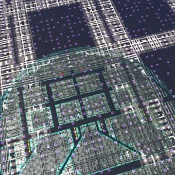 Cyber texture Illustrazione stock