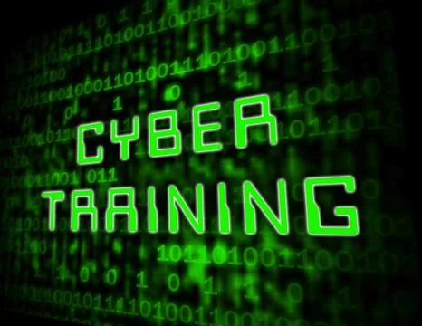 Cyber Training Virtual Web Class 3d Illustration 스톡 일러스트