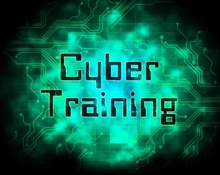 Cyber Training Virtual Web Class 2d Illustration Stock Illustration