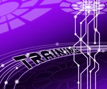 Cyber Training Virtual Web Class 3d Illustration Ilustração Stock