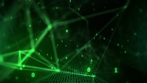 Cyber Tunnel With Fast Data Network Background 4k Stock Footage 145497514