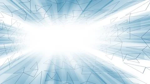 Cyber tunnel time jump sci-fi concept. 3D speed movement mesh grid Illustrazione stock