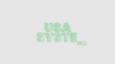 Cyber Usa System Streaming Matrix Style Typing Text Transparent Stock Footage 317654189