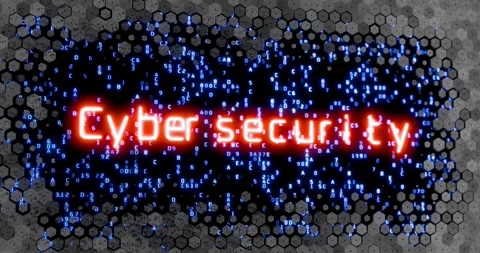 Cyber warfare. Cyber security. Protection from fraudsters on the Internet. Stock Footage 314418045