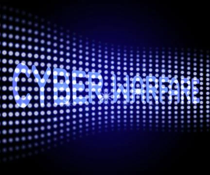 Cyber Warfare Hacking Attack Threat 3d Illustration Stock Illustration