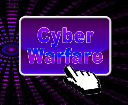 Cyber Warfare Hacking Attack Threat 3d Illustration イラスト素材