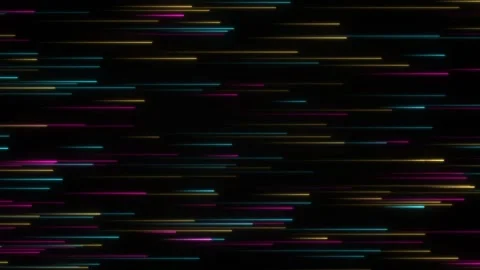 Cyber Week Background, Neon Speed Streaks on Black, Loop Видео 347973185