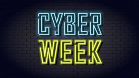 CYBER WEEK banner Stock Footage 253781361