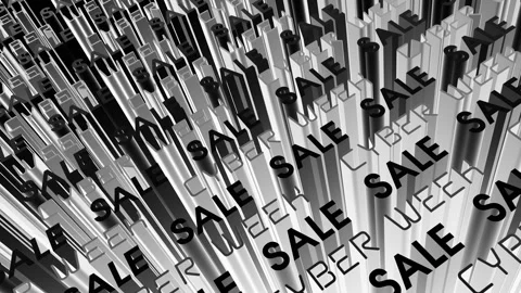Cyber Week Sale Background Stock Footage 255654403