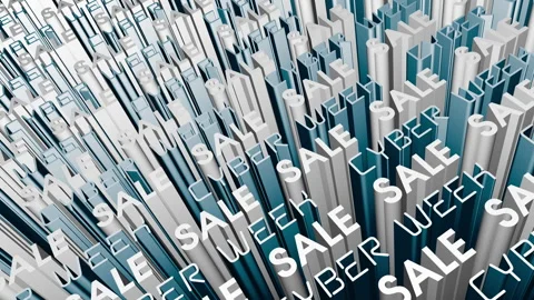 Cyber Week Sale Background Stock Footage 255655992