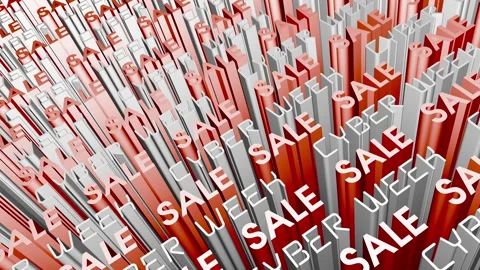 Cyber Week Sale Background Stock Footage 255656011
