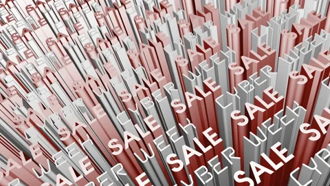 Cyber Week Sale Background Stock Footage 255656012