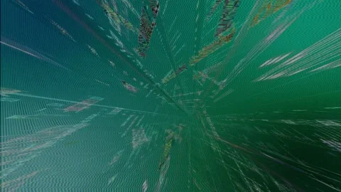 Cyber world, green sourcecode scrolling in hyperspeed, 3d animation inside 库存影片 306998672