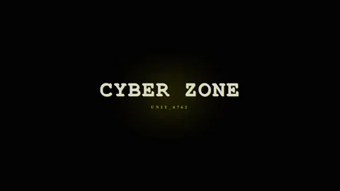 Cyber Zone Text Animation - Futuristic Digital Network Interface with Glitc.. Stock Footage 331568197